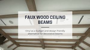 faux wood beams vinyl as a er