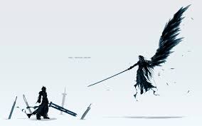 65 cloud and sephiroth