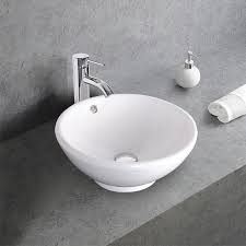 Round Ceramic Bathroom Vessel Sink