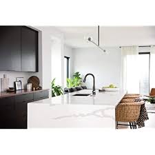 Find the best moen kitchen faucets at the lowest prices. Buy Moen 7864bls Sleek One Handle High Arc Pulldown Modern Kitchen Faucet Featuring Power Boost Black Stainless Online In New Zealand B07zk6ndgx