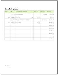 Checkbook Register Template Free Printable Check Word Account Login