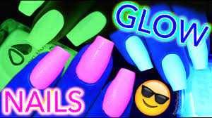 get glow nails glow in the dark and