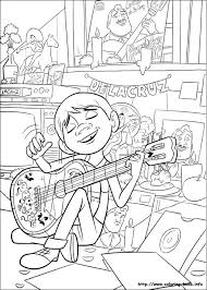 Guitar coloring pages for adults is a collection of images of a very popular musical instrument. Get This Disney Coco Coloring Pages For Kids Miguel Playing Guitar