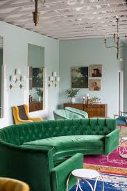 living room ideas with a green sofa