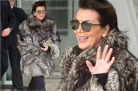 Kris Jenner Rocks Giant Fur Coat For
