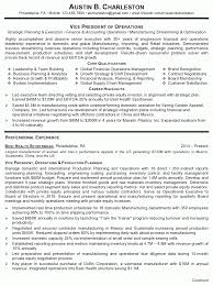 Resume Sample 4 Vice President Of Operations Career Resumes