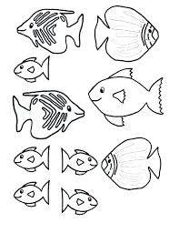Rainbow Fish Coloring Page Printable Template To Color Free Story