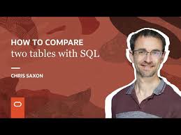 how to compare two tables with sql