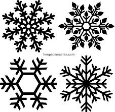 snowflakes silhouette images free