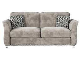 chrome 3 seater studded sofa rrp 1159