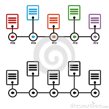 Fiscal Year Timeline Chart Stock Vector Illustration Of