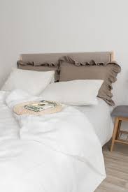 off white linen bedding set linen
