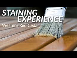 Staining Experience Western Red Cedar