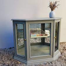 Antique Glass Display Cabinet Through