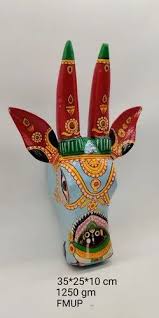 Wooden Hand Painted Holy Cow Face For