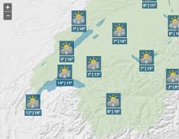 Notre heure d'hiver qui nous porte à 15° x 2 soit 30° de longitude. Meteo Temperatures Fraiches Et Averses Au Programme Samedi En Suisse Romande