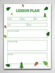 free green fl lesson plan template