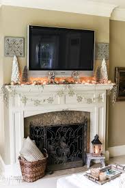 ideas for decorating a mantle with a tv