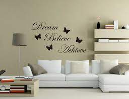 dream believe achieve wall stickers