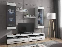 White Gloss Living Room Furniture Set