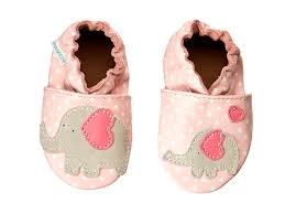 Robeez Little Peanut Soft Soles Infant Toddler Pastel Pink Girls Shoes