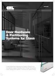 door hardware partitioning systems