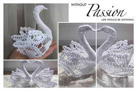 Model Swan Cotton White Crochet Master Class International Chart No Written Explanation Legend English Symbol French