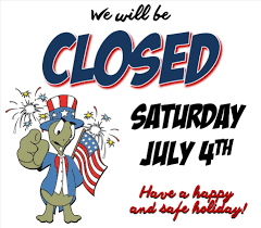 Closed 4th Of July Sign Tipsy Turtle Pub Sports Bar Catering