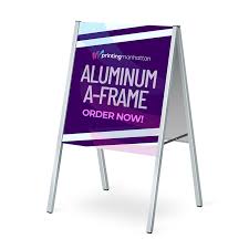 aluminum a frames printing manhattan nyc