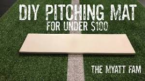 diy pitching mat you