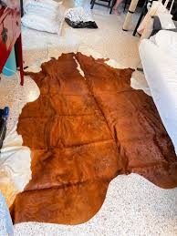 almost new cow hide rug klodby ikea