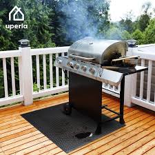 deck or patio using a grill matt