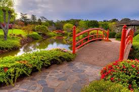 Hd Spring Japanese Garden Bridge