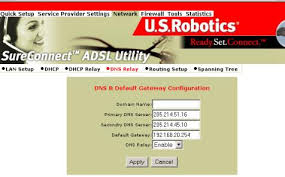 The device with dns relay enabled directly forwards the dns query packets to the external dns server, and does not search the local cache. Usrobotics Sureconnect Adsl Ethernet Usb Router User Guide