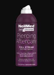 Ear cartilage piercings (such as daith piercing and tragus piercing) require special care because the new piercing can be irritated when you brush your hair, sleep, take off a hat, or use glasses. Should I Soak Or Spray Neilmed S Guide To Saline Soaks Neilmed Piercing Aftercare