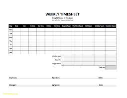 Timesheet Calculator With Lunch Break And Overtime And Time Sheet