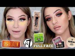 testing full face of w7 makeup does it