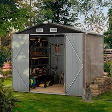 6 Ft D Outdoor Metal Storage Shed