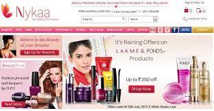 e commerce site nykaa registers
