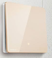 Siemens Light Switch Delta Arina Obsidian Gold Color Led