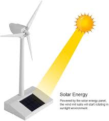 Mini Solar Energy Wind Mill Toy Diy