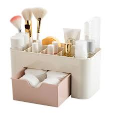 night life makeup organizer white