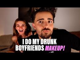 doing my drunk boyfriends makeup