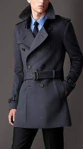 Virgin Wool Cashmere Trench Coat