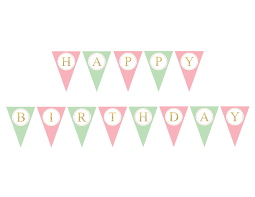 Today is your birthday, reason of happiness for me. Printable Happy Birthday Pennant Banner Gold Diy Birthday Party Decor Celebrating Together