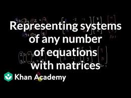 Matrices Precalculus Khan Academy