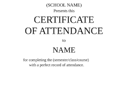 2019 Certificate Of Attendance Fillable Printable Pdf Forms