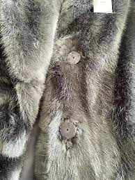 White Company Grey Faux Fur Coat Size S