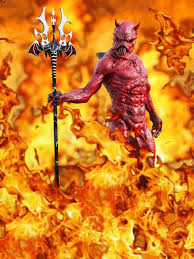 La bible dit dans exode 20: Rendu 3d D Un Diable Dans L Enfer Illustration Stock Illustration Du Saisonnier Fourchette 121914592