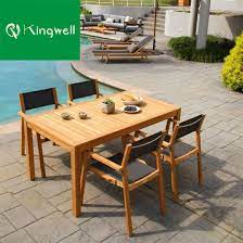 china whole teak wood table set